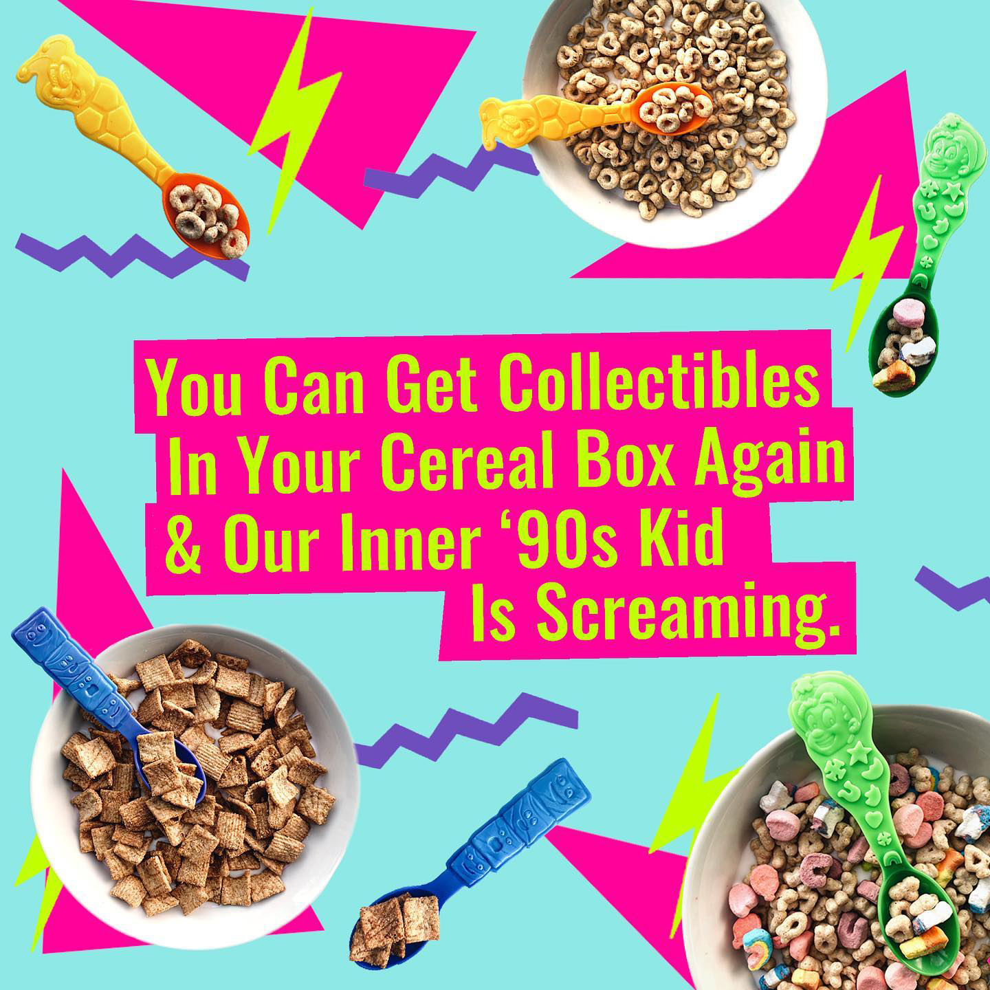 You can get collectibles in your cereal box again & out inner '90s kid is screaming