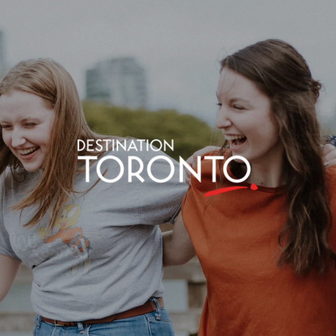 Destination toronto logo with background